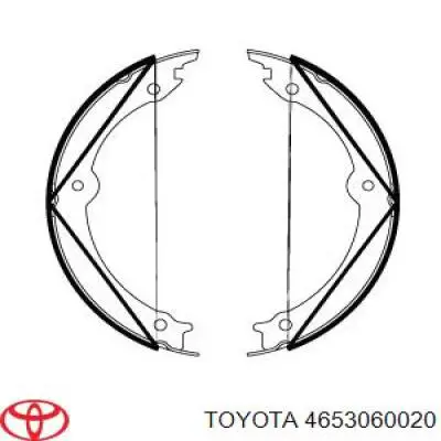 Compre 4653060020 Toyota Sapatas do freio de estacionamento