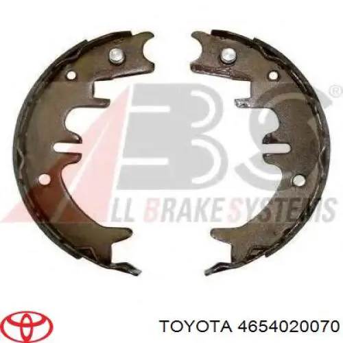 Sapatas do freio de estacionamento Toyota 4654020070 preço, a partir de 29,60 USD