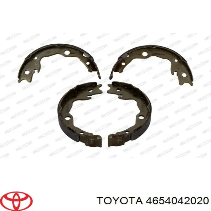 Sapatas do freio de estacionamento Toyota 4654042020 preço, a partir de 26,86 USD