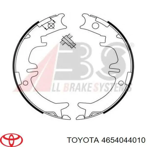 Sapatas do freio de estacionamento Toyota 4654044010 preço, a partir de 42,20 USD