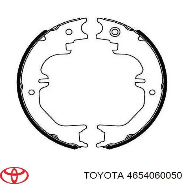 Sapatas do freio de estacionamento Toyota 4654060050 preço, a partir de 37,66 USD