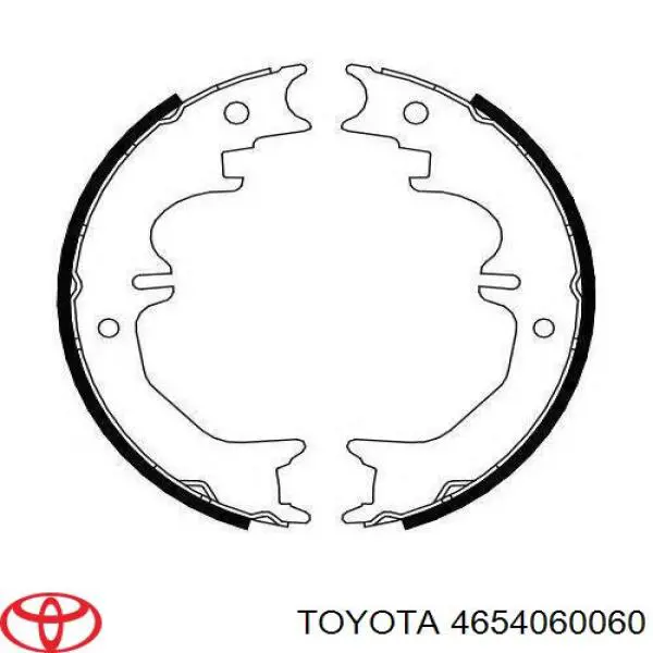 4654060060 Toyota Sapatas do freio de estacionamento