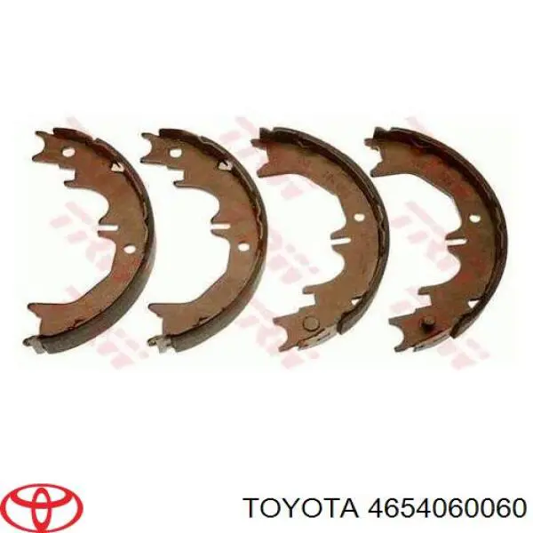 Sapatas do freio de estacionamento Toyota 4654060060 preço, a partir de 44,01 USD