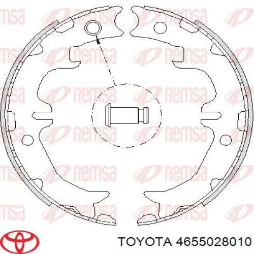 Sapatas do freio de estacionamento Toyota 4655044010 preço, a partir de 54,66 USD