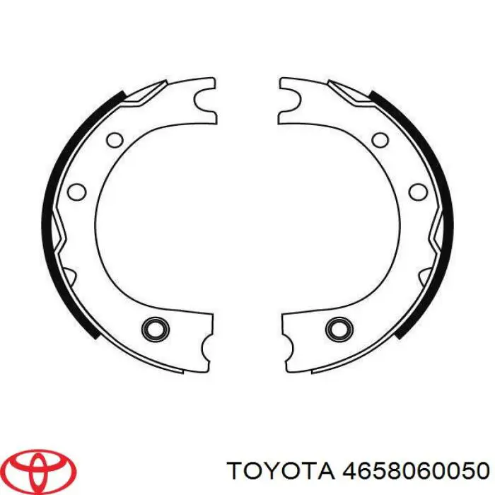 Sapatas do freio de estacionamento Toyota 4658060050 preço, a partir de 39,47 USD