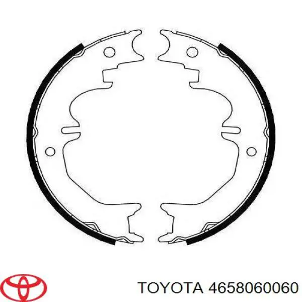 4658060060 Toyota Sapatas do freio de estacionamento