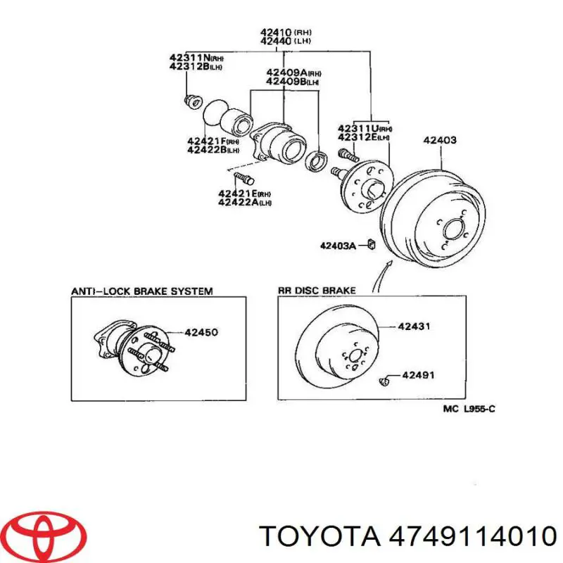  Toyota 4749114010 preço, a partir de 11,03 USD