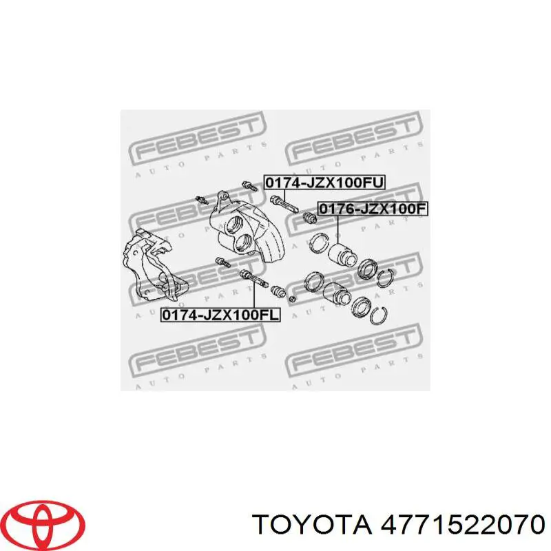 Guia de suporte dianteiro Toyota 4771522070 preço, a partir de 4,76 USD