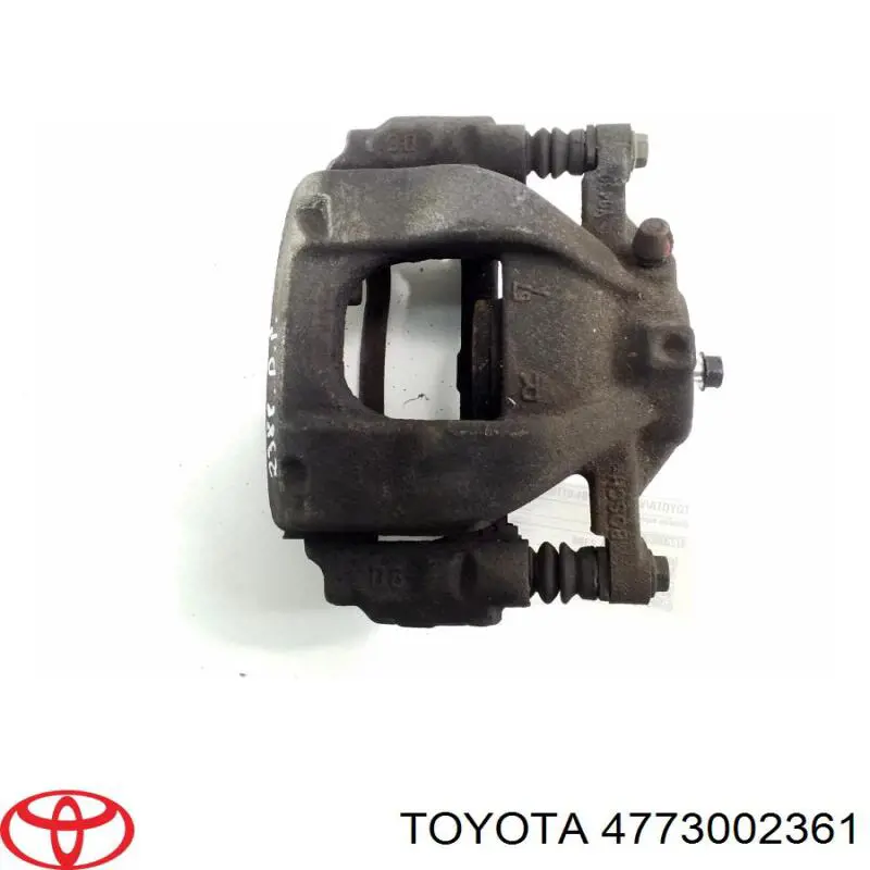 4773002361 Toyota Suporte do freio dianteiro direito