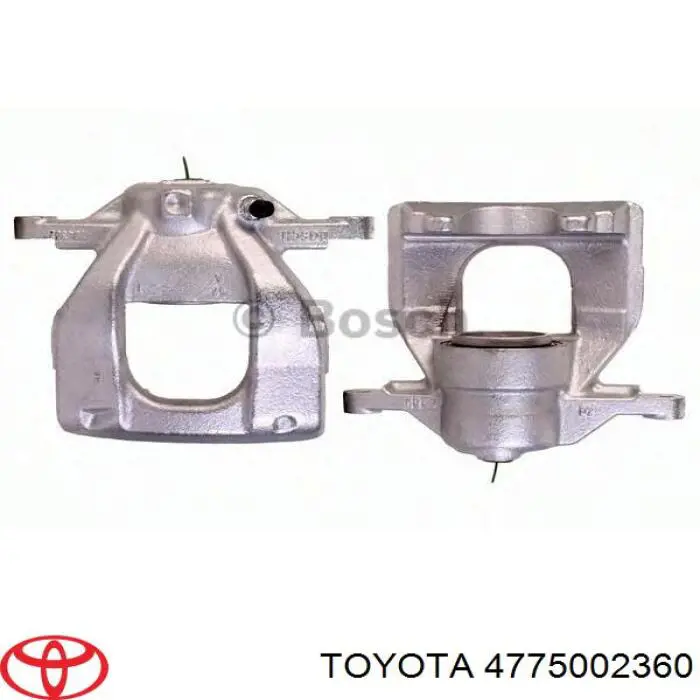 4775002360 Toyota Suporte do freio dianteiro esquerdo