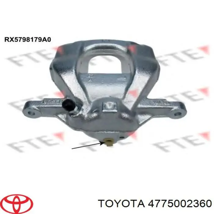 Compre 4775002360 Toyota Suporte do freio dianteiro esquerdo