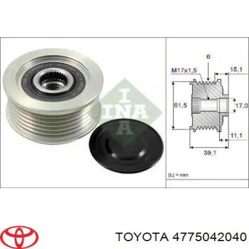 Compre 4775042040 Toyota Suporte do freio dianteiro esquerdo