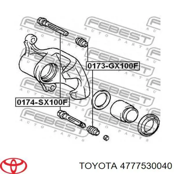 Bota de proteção de suporte guia do freio dianteiro Toyota 4777530040 preço, a partir de 1,68 USD