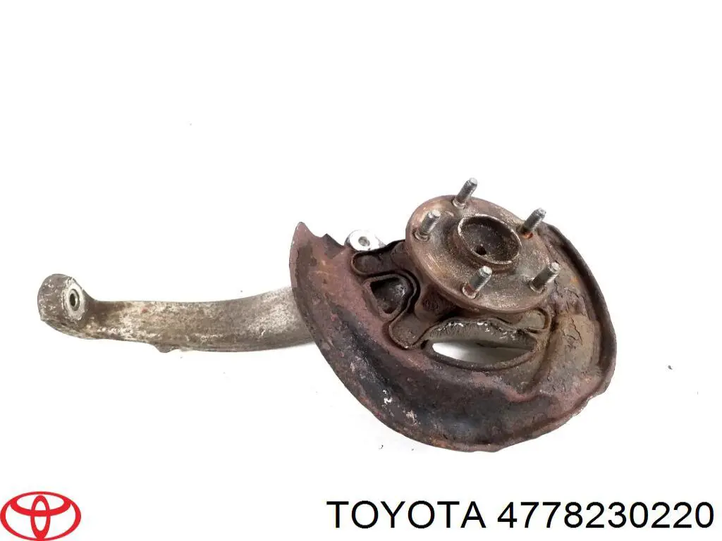 4778230220 Toyota Proteção do freio de disco dianteiro esquerdo