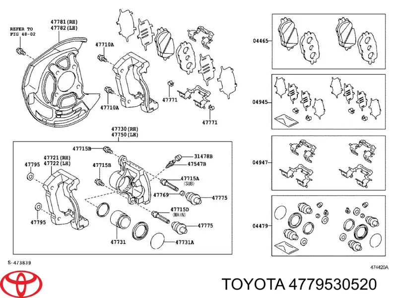  Toyota 4779530520 preço, a partir de 10,51 USD