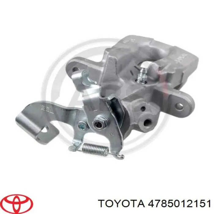 4785012151 Toyota Suporte do freio traseiro esquerdo