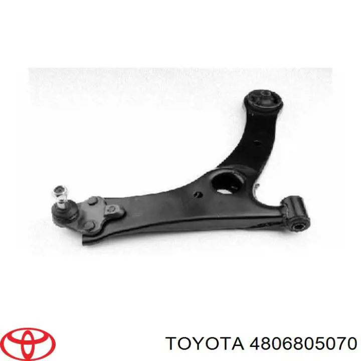 4806805070 Toyota Braço oscilante inferior direito de suspensão dianteira