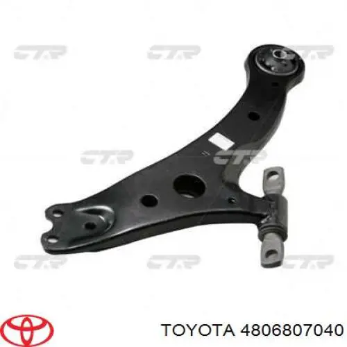 Braço oscilante inferior direito de suspensão dianteira Toyota 4806807040 preço, a partir de 53,85 USD