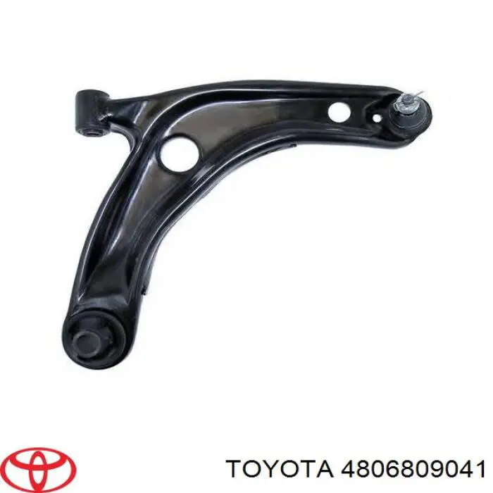 4806809041 Toyota Braço oscilante inferior direito de suspensão dianteira