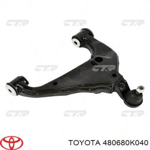 Braço oscilante inferior direito de suspensão dianteira Toyota 480680K040 preço, a partir de 184,20 USD