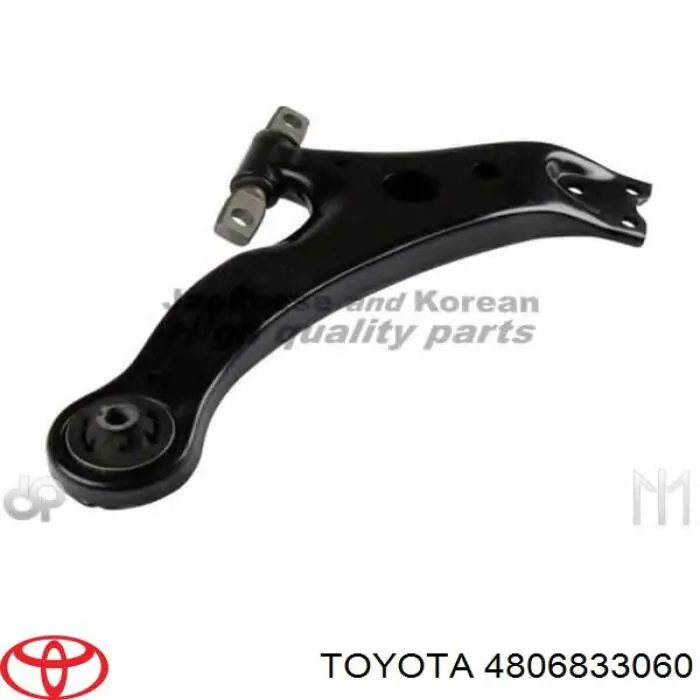 Braço oscilante inferior direito de suspensão dianteira Toyota 4806833060 preço, a partir de 86,34 USD