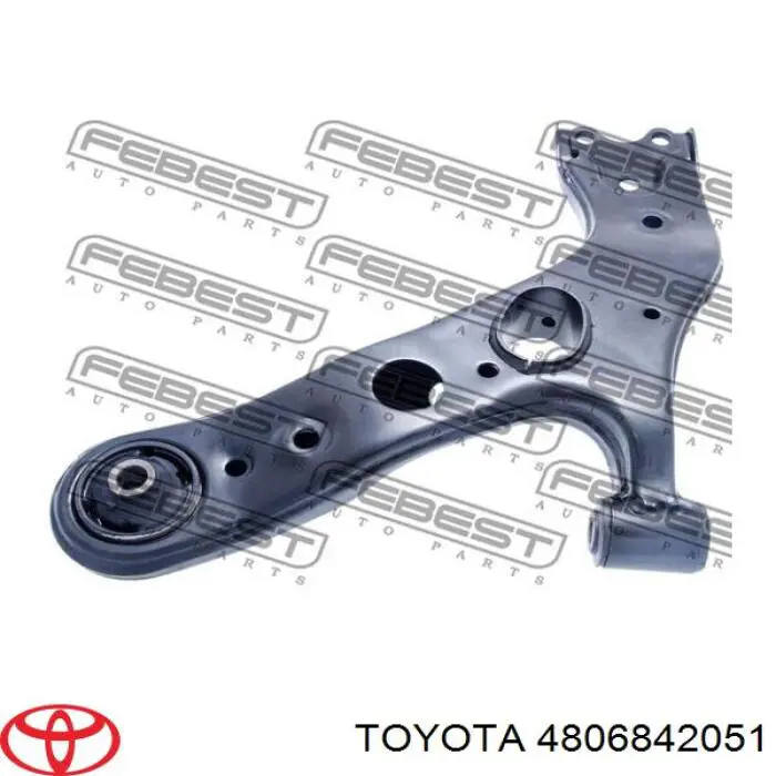 Braço oscilante inferior direito de suspensão dianteira Toyota 4806842051 preço, a partir de 108,96 USD