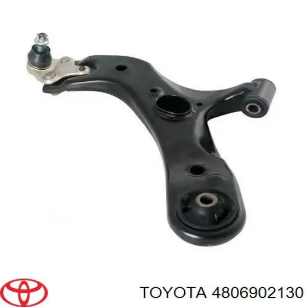 4806902130 Toyota Braço oscilante inferior esquerdo de suspensão dianteira