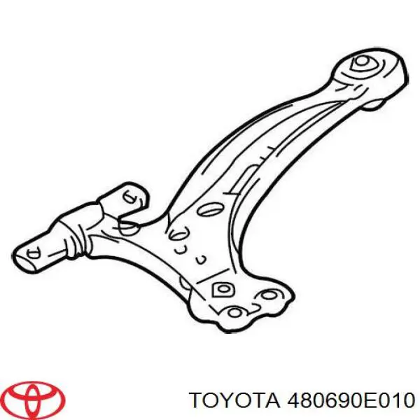 Braço oscilante inferior esquerdo de suspensão dianteira Toyota 480690E010 preço, a partir de 95,96 USD