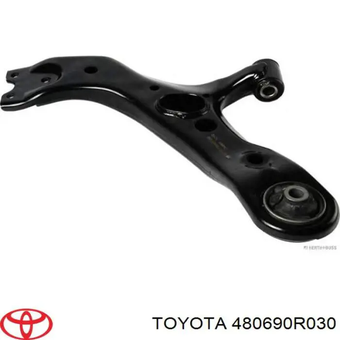 480690R030 Toyota Braço oscilante inferior esquerdo de suspensão dianteira