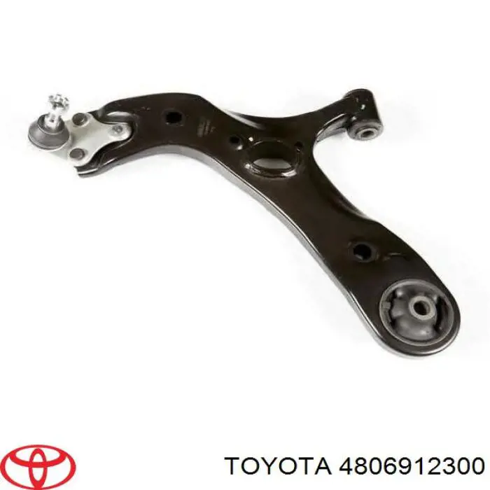 4806912300 Toyota Braço oscilante inferior esquerdo de suspensão dianteira