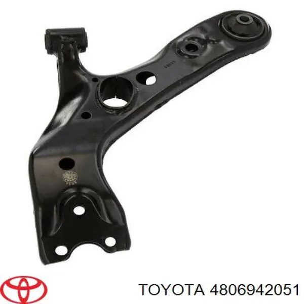 4806942051 Toyota Braço oscilante inferior esquerdo de suspensão dianteira