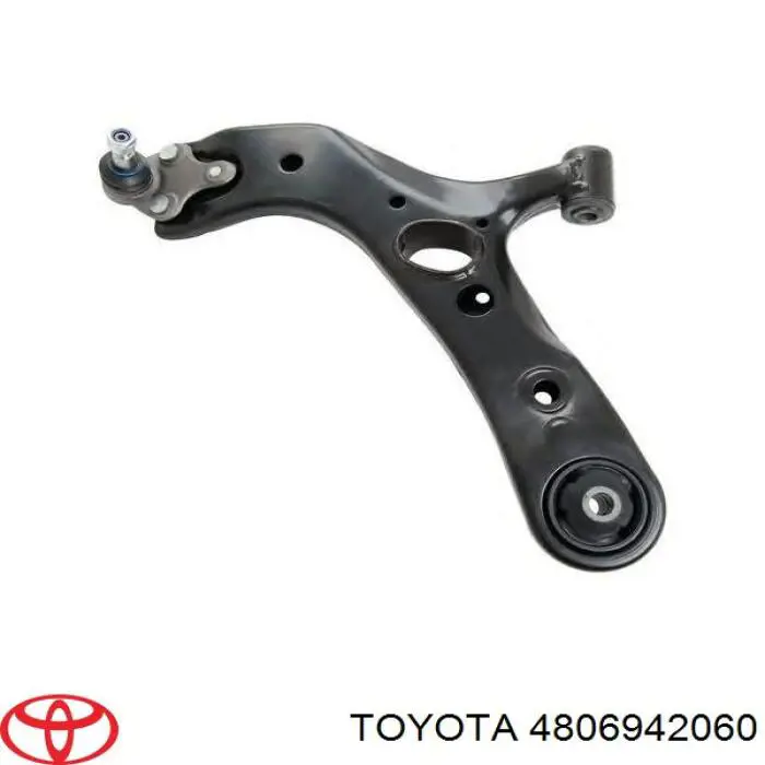 4806942060 Toyota Braço oscilante inferior esquerdo de suspensão dianteira
