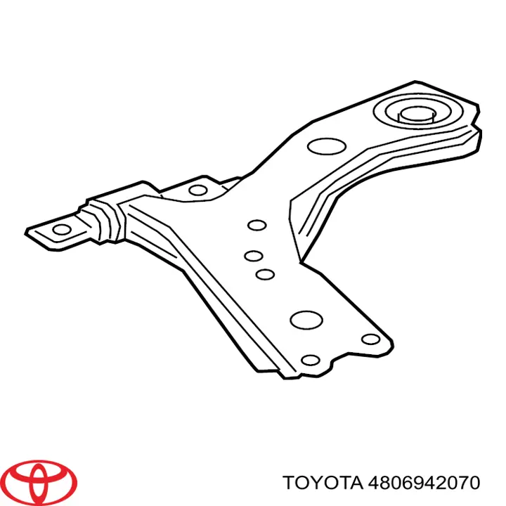 Braço oscilante inferior esquerdo de suspensão dianteira Toyota 4806942070 preço, a partir de 132,62 USD