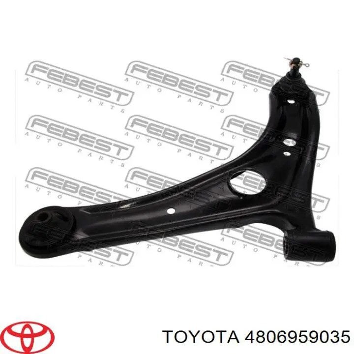 Compre 4806959035 Toyota Braço oscilante inferior esquerdo de suspensão dianteira