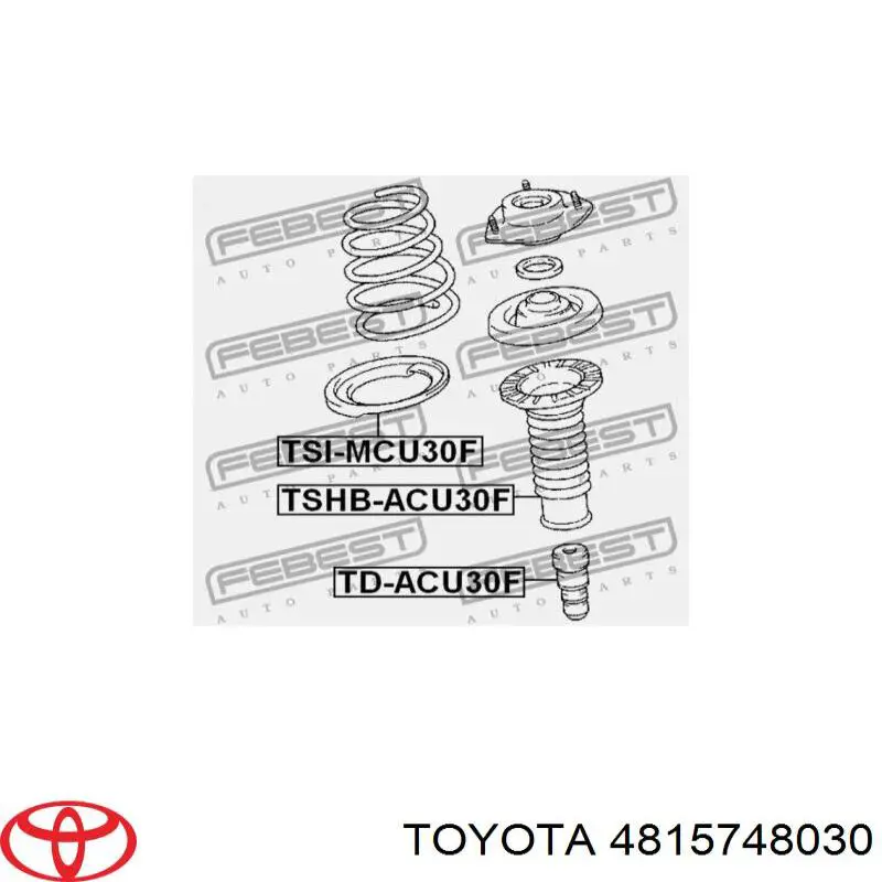 Compre 4815748030 Toyota Bota de proteção de amortecedor dianteiro