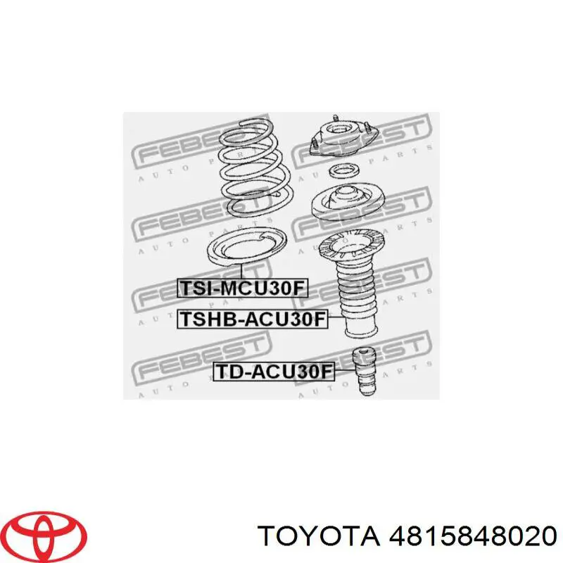 Espaçador (anel de borracha) da mola dianteira inferior Toyota 4815848020 preço, a partir de 11,93 USD