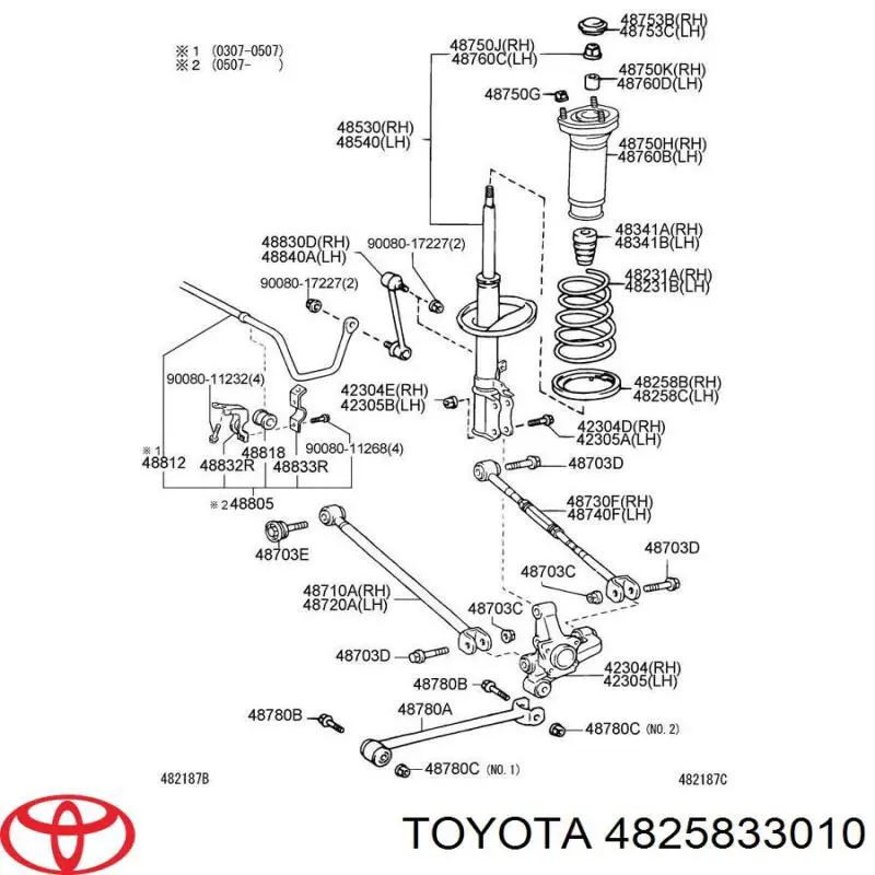  Toyota 4825833010 preço, a partir de 26,43 USD