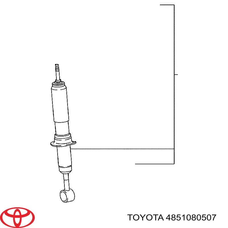 Compre 4851080507 Toyota Amortecedor dianteiro