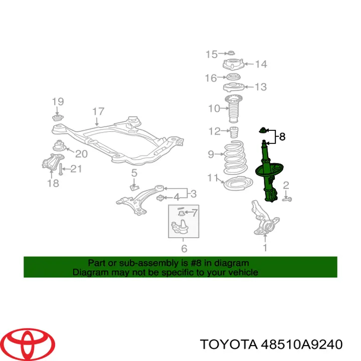 Compre 334430 Kayaba Amortecedor dianteiro direito