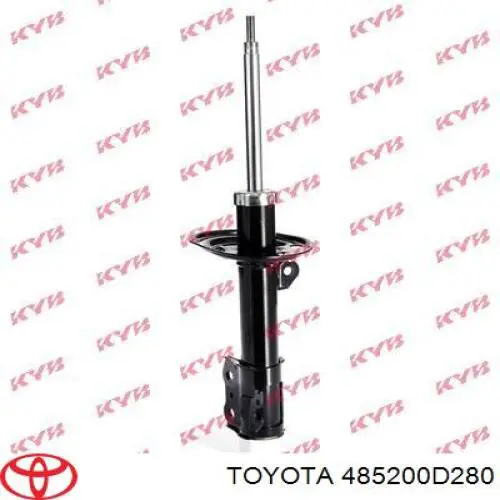 485200D280 Toyota Amortecedor dianteiro esquerdo