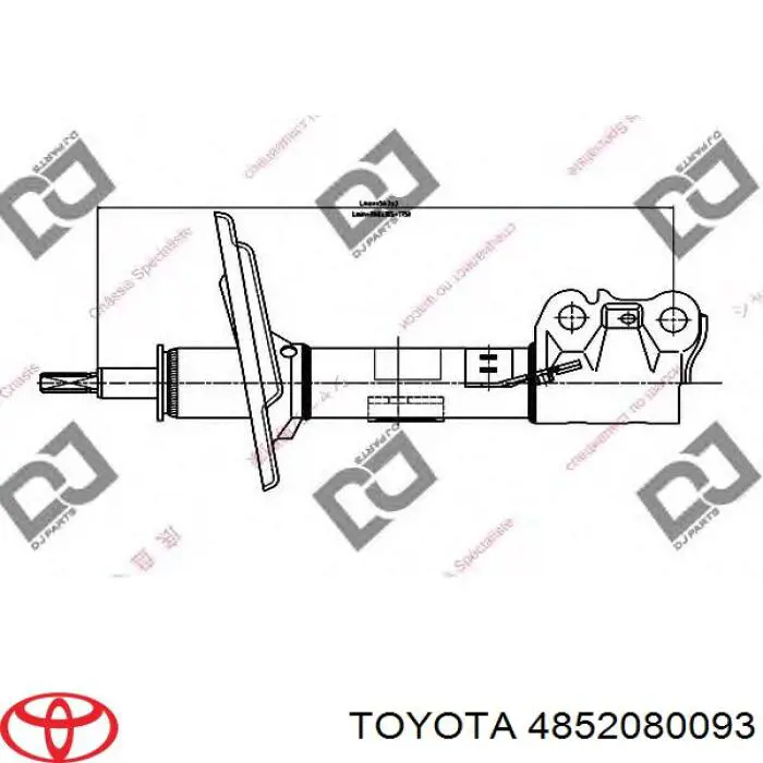 Compre 4852080093 Toyota Amortecedor dianteiro esquerdo