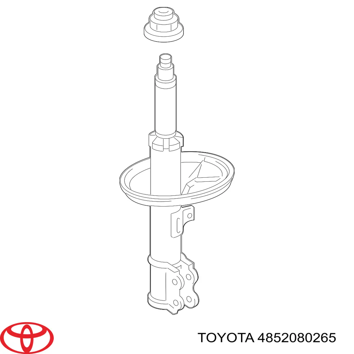 Amortecedor dianteiro esquerdo Toyota 4852080265 preço, a partir de 93,80 USD
