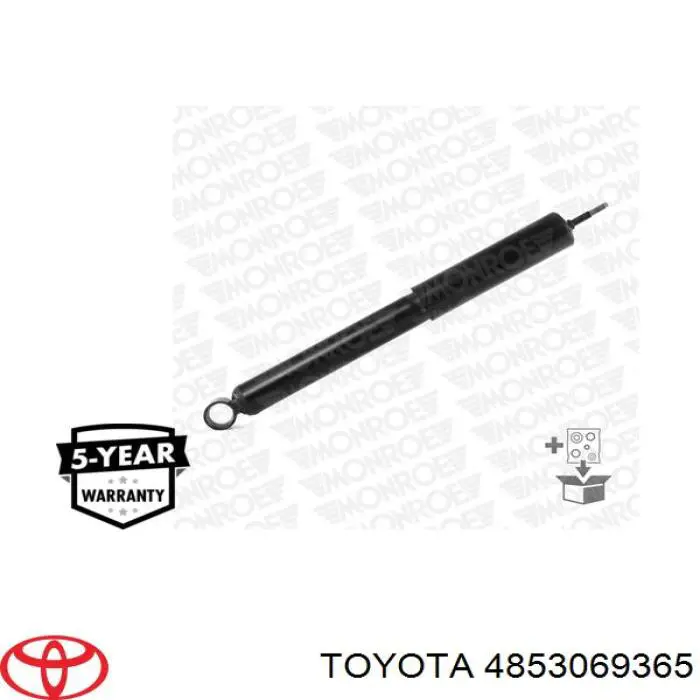 Compre 4853069365 Toyota Amortecedor traseiro direito
