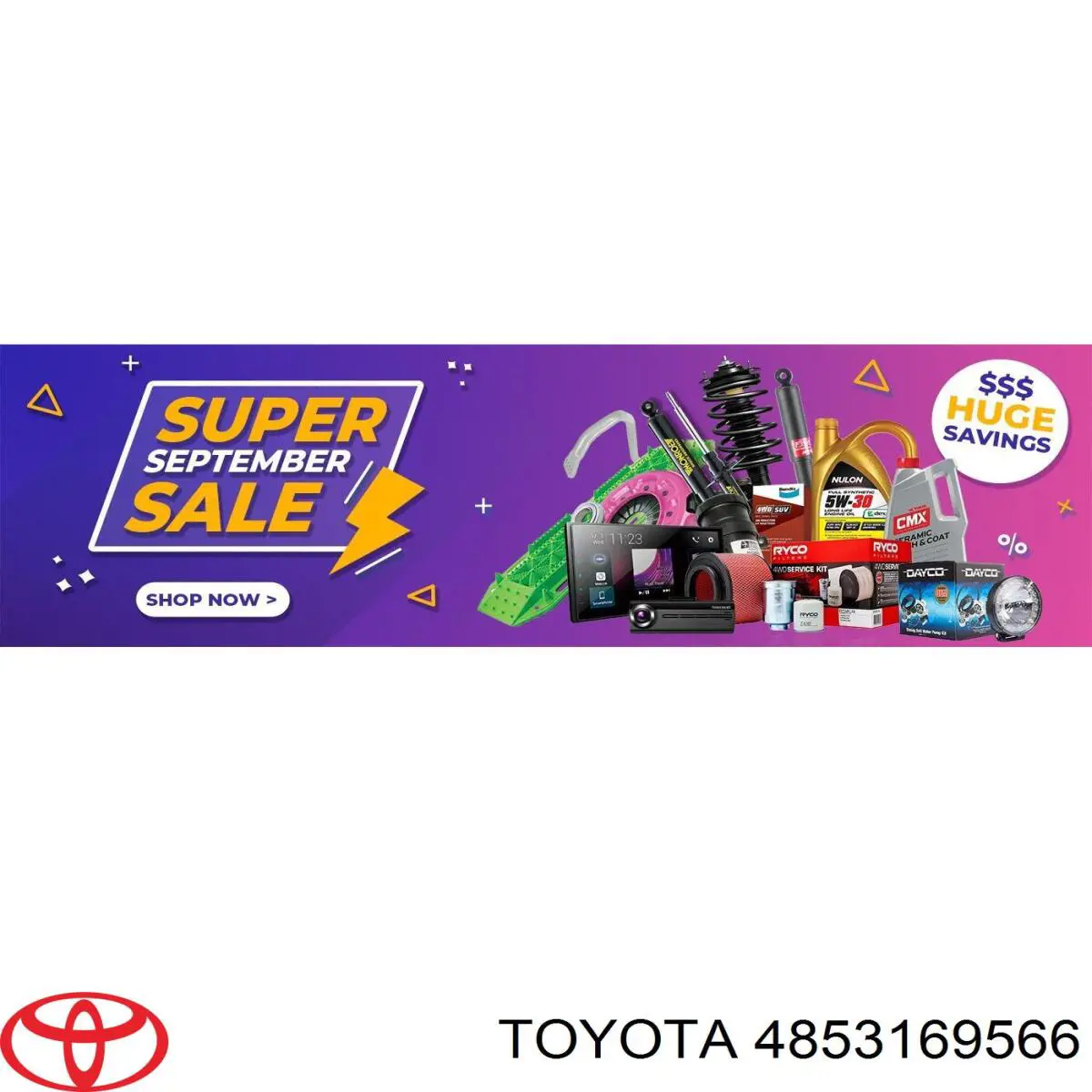 Compre 4853169566 Toyota Amortecedor traseiro direito