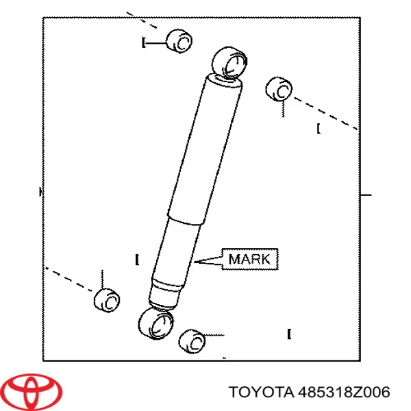 Amortecedor traseiro direito Toyota 485318Z006 preço, a partir de 102,48 USD