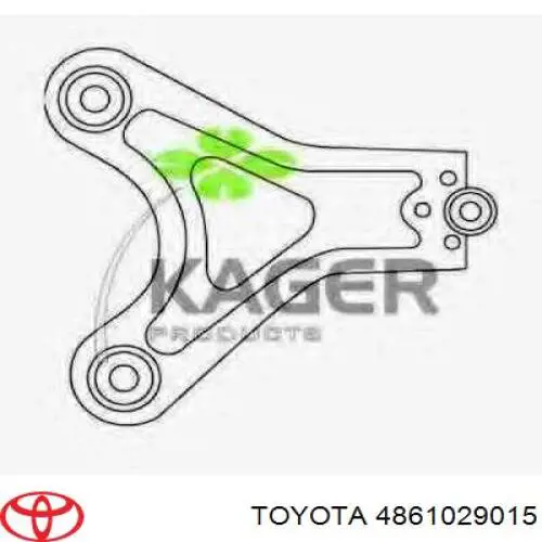 Braço oscilante superior direito de suspensão dianteira Toyota 4861029015 preço, a partir de 143,99 USD