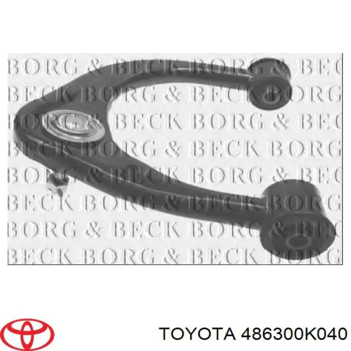 486300K040 Toyota Braço oscilante superior esquerdo de suspensão dianteira