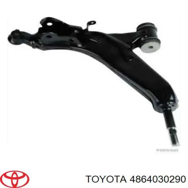 4864030290 Toyota Braço oscilante inferior esquerdo de suspensão dianteira