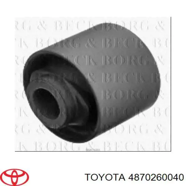 Compre 4870260040 Toyota Bloco silencioso do braço oscilante inferior traseiro longitudinal