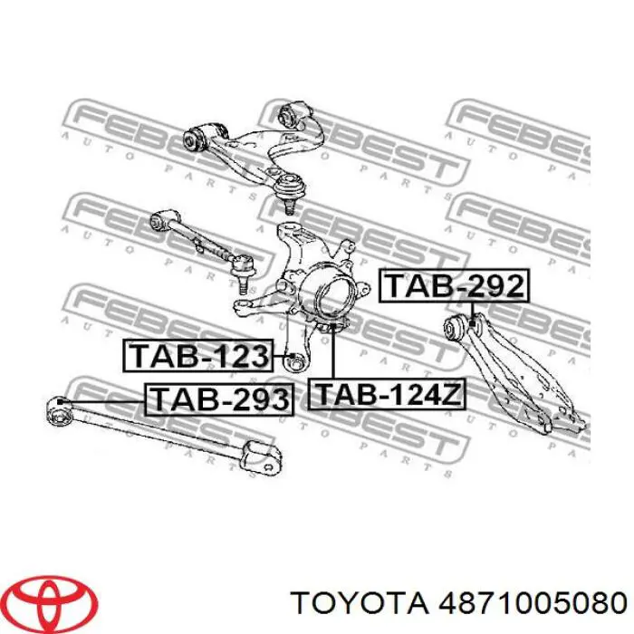 Barra Panhard de suspensão traseira Toyota 4871005080 preço, a partir de 52,76 USD
